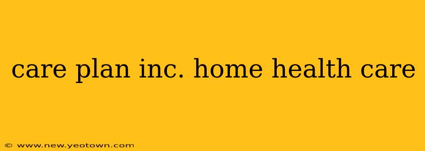 care plan inc. home health care
