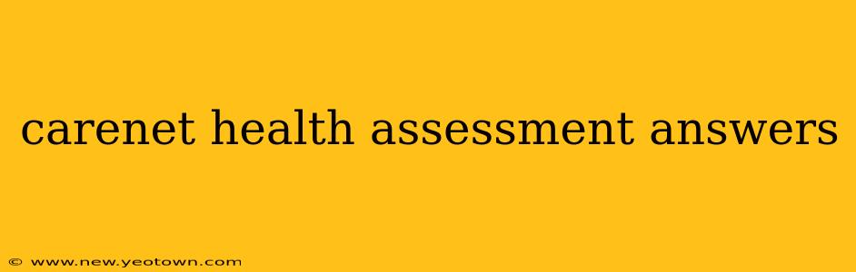 carenet health assessment answers