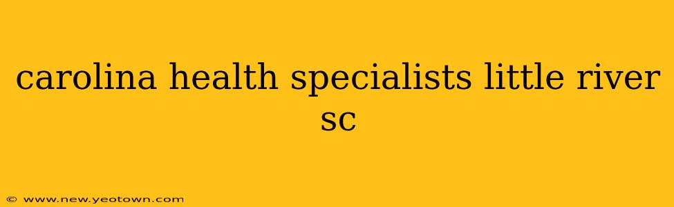 carolina health specialists little river sc