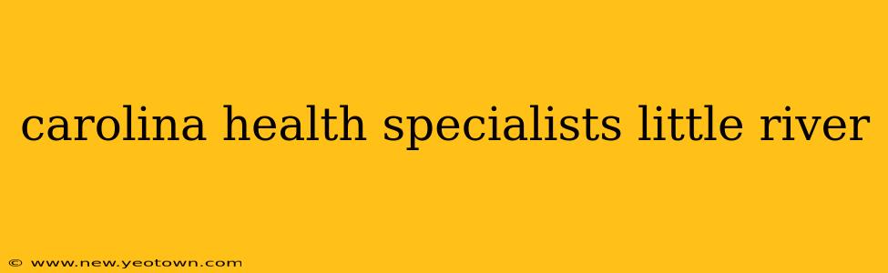 carolina health specialists little river