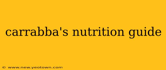carrabba's nutrition guide