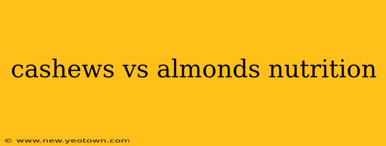 cashews vs almonds nutrition