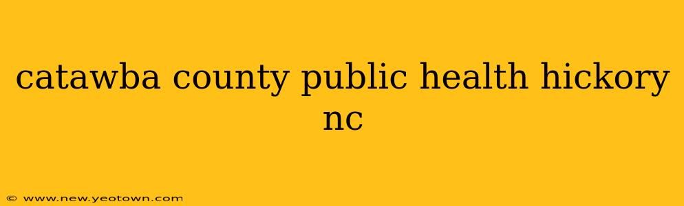 catawba county public health hickory nc