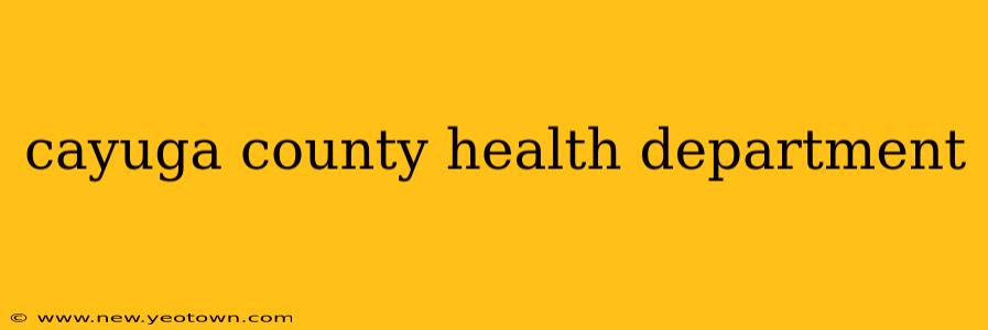 cayuga county health department