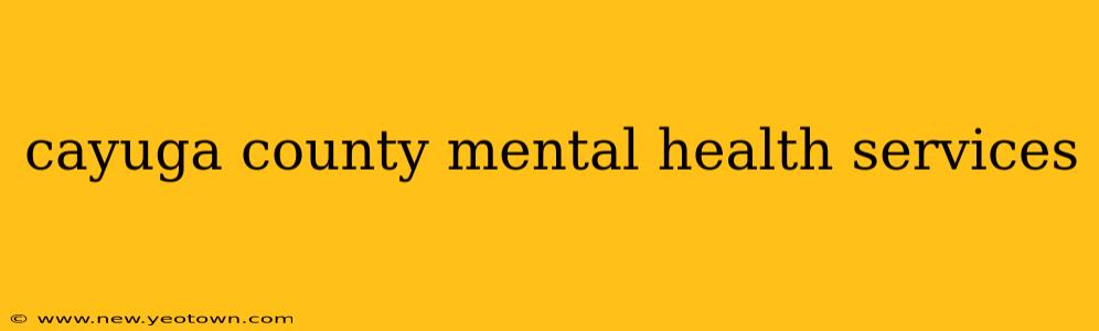 cayuga county mental health services