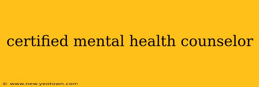 certified mental health counselor