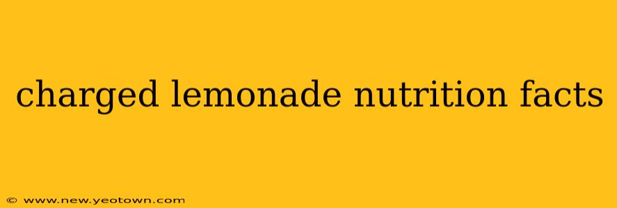 charged lemonade nutrition facts