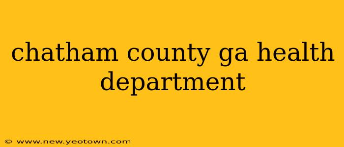 chatham county ga health department