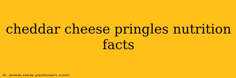 cheddar cheese pringles nutrition facts