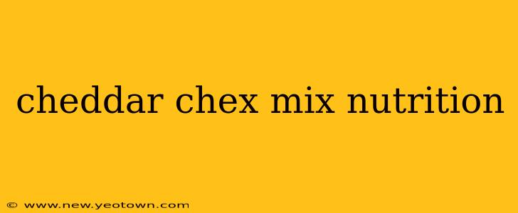 cheddar chex mix nutrition