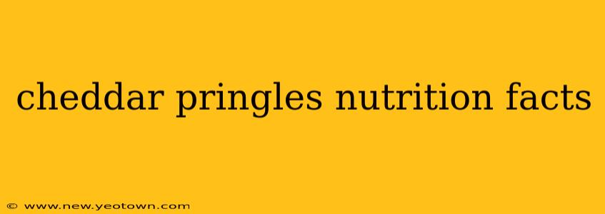 cheddar pringles nutrition facts