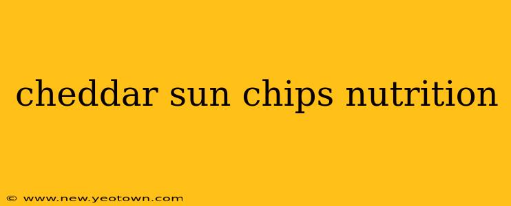 cheddar sun chips nutrition