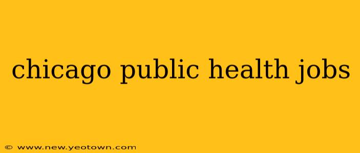 chicago public health jobs