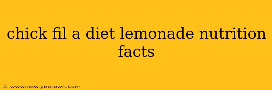 chick fil a diet lemonade nutrition facts