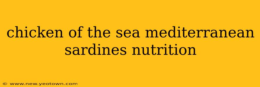 chicken of the sea mediterranean sardines nutrition
