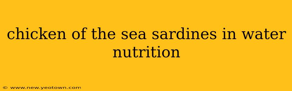chicken of the sea sardines in water nutrition