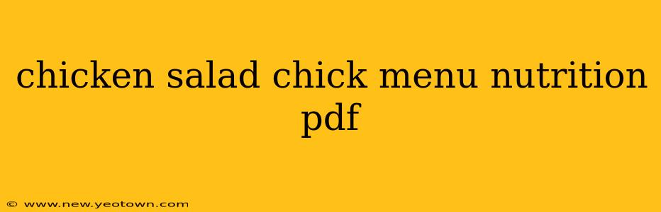 chicken salad chick menu nutrition pdf