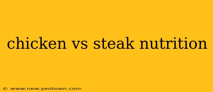 chicken vs steak nutrition