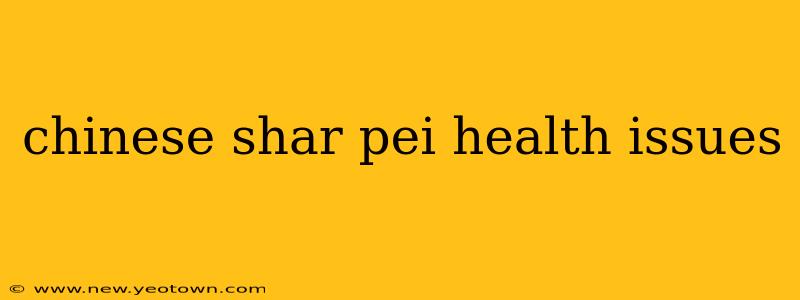 chinese shar pei health issues