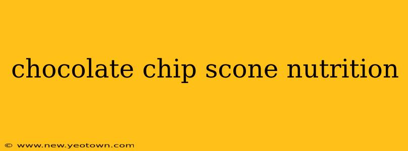 chocolate chip scone nutrition