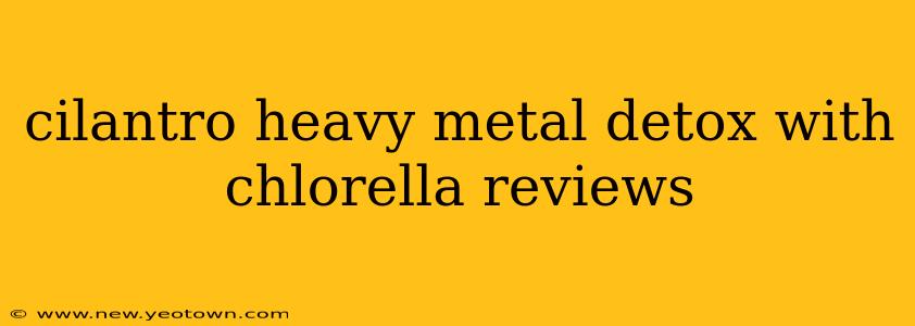 cilantro heavy metal detox with chlorella reviews