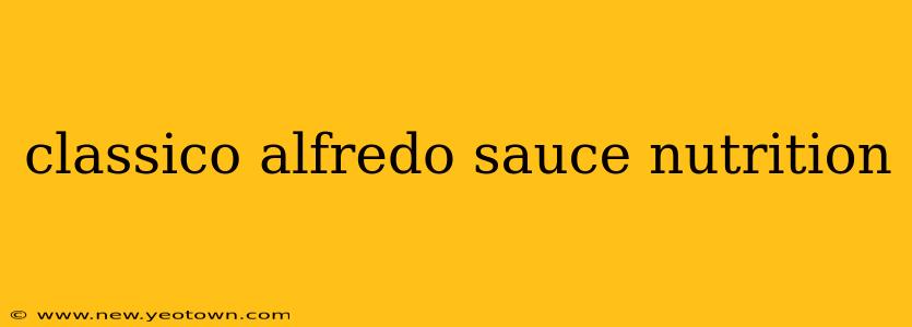 classico alfredo sauce nutrition