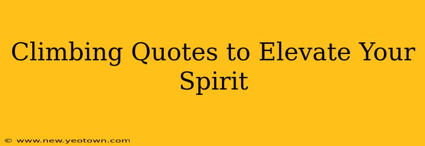 Climbing Quotes to Elevate Your Spirit