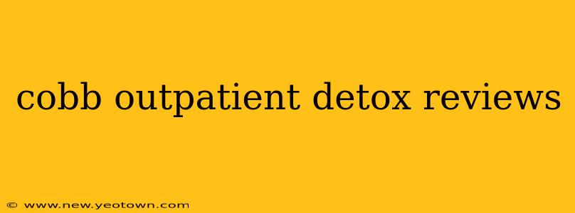 cobb outpatient detox reviews