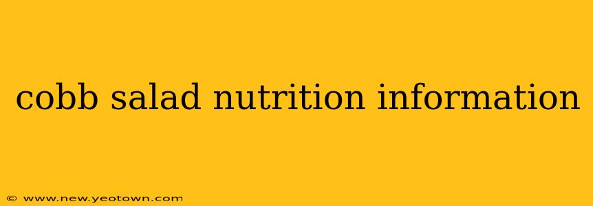 cobb salad nutrition information