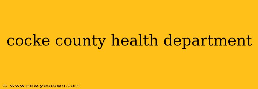 cocke county health department