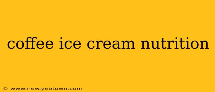 coffee ice cream nutrition