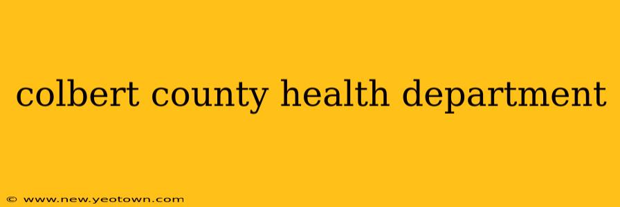 colbert county health department