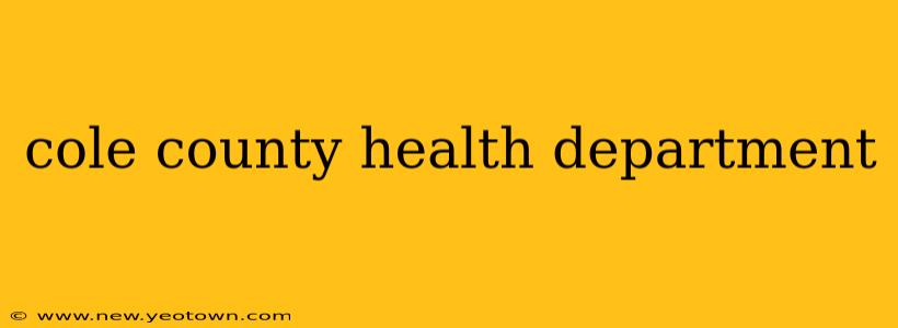 cole county health department