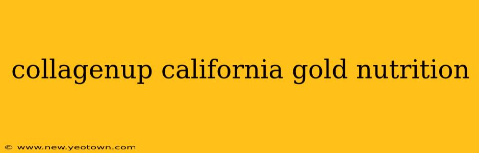 collagenup california gold nutrition