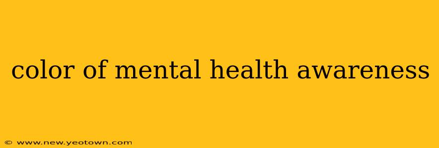 color of mental health awareness