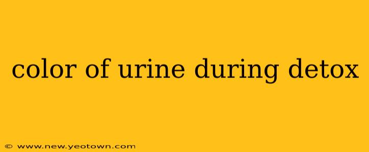 color of urine during detox