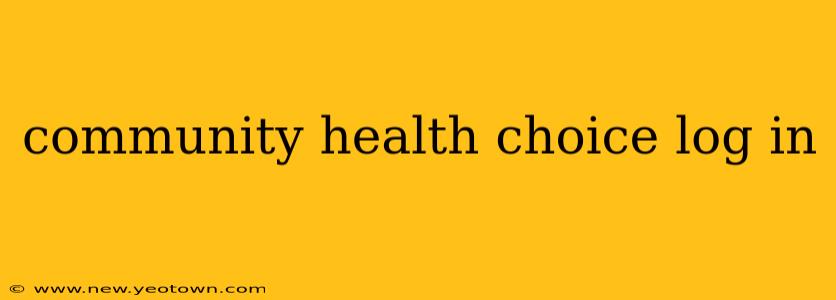 community health choice log in