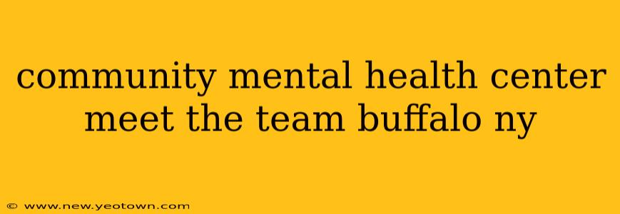 community mental health center meet the team buffalo ny