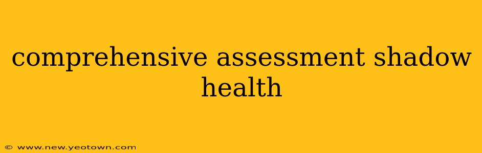 comprehensive assessment shadow health