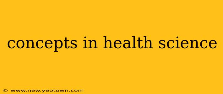 concepts in health science