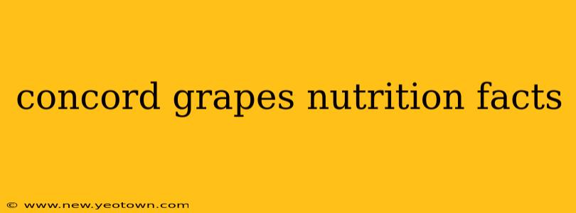 concord grapes nutrition facts