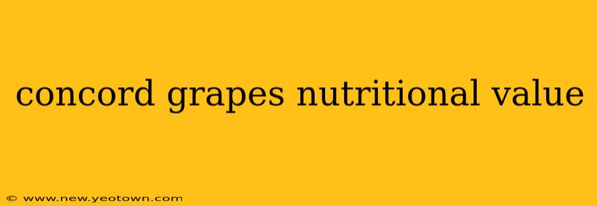 concord grapes nutritional value