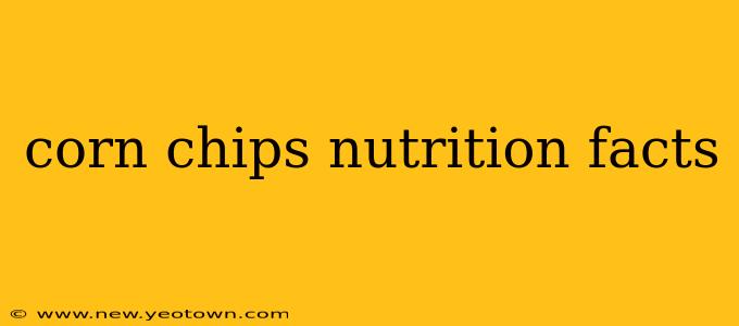 corn chips nutrition facts
