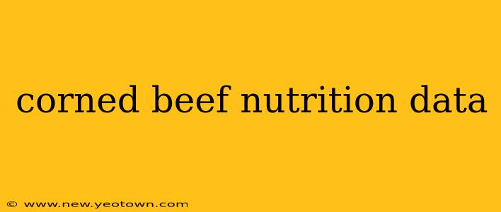 corned beef nutrition data