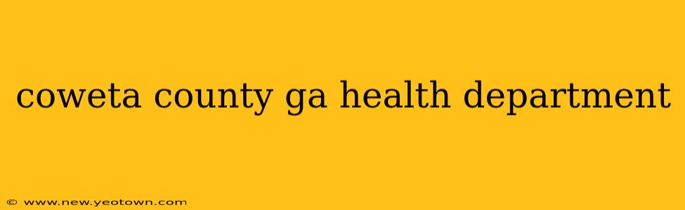 coweta county ga health department