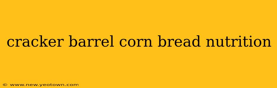 cracker barrel corn bread nutrition
