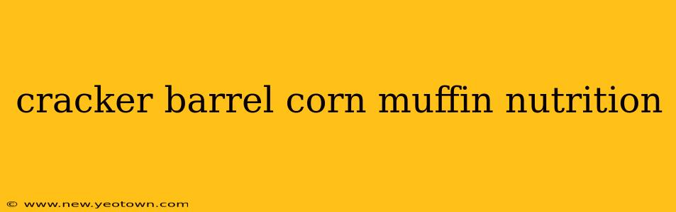 cracker barrel corn muffin nutrition