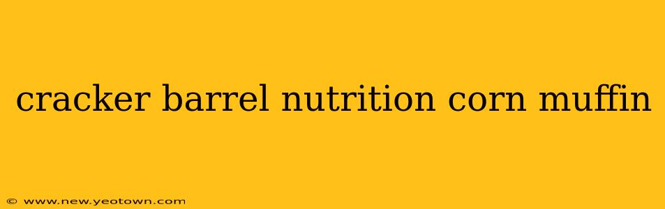 cracker barrel nutrition corn muffin