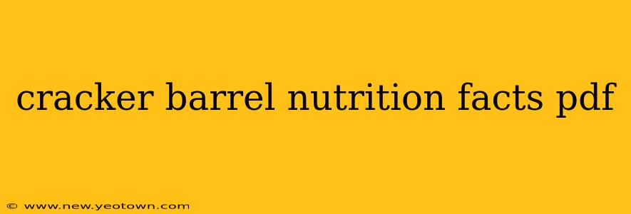 cracker barrel nutrition facts pdf