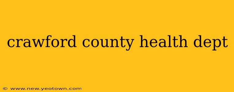 crawford county health dept